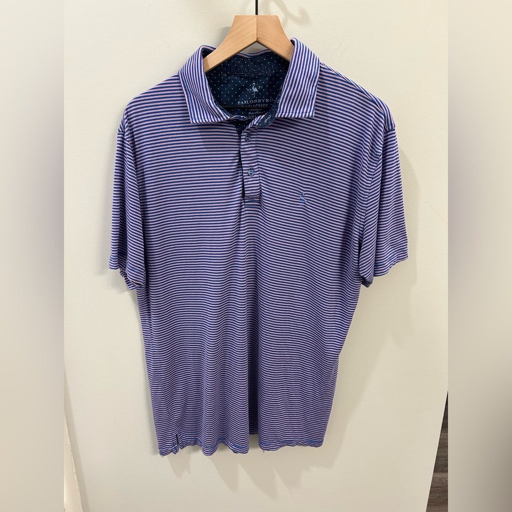 TailorByrd Men’s Striped Polo Shirt; Size: XXL